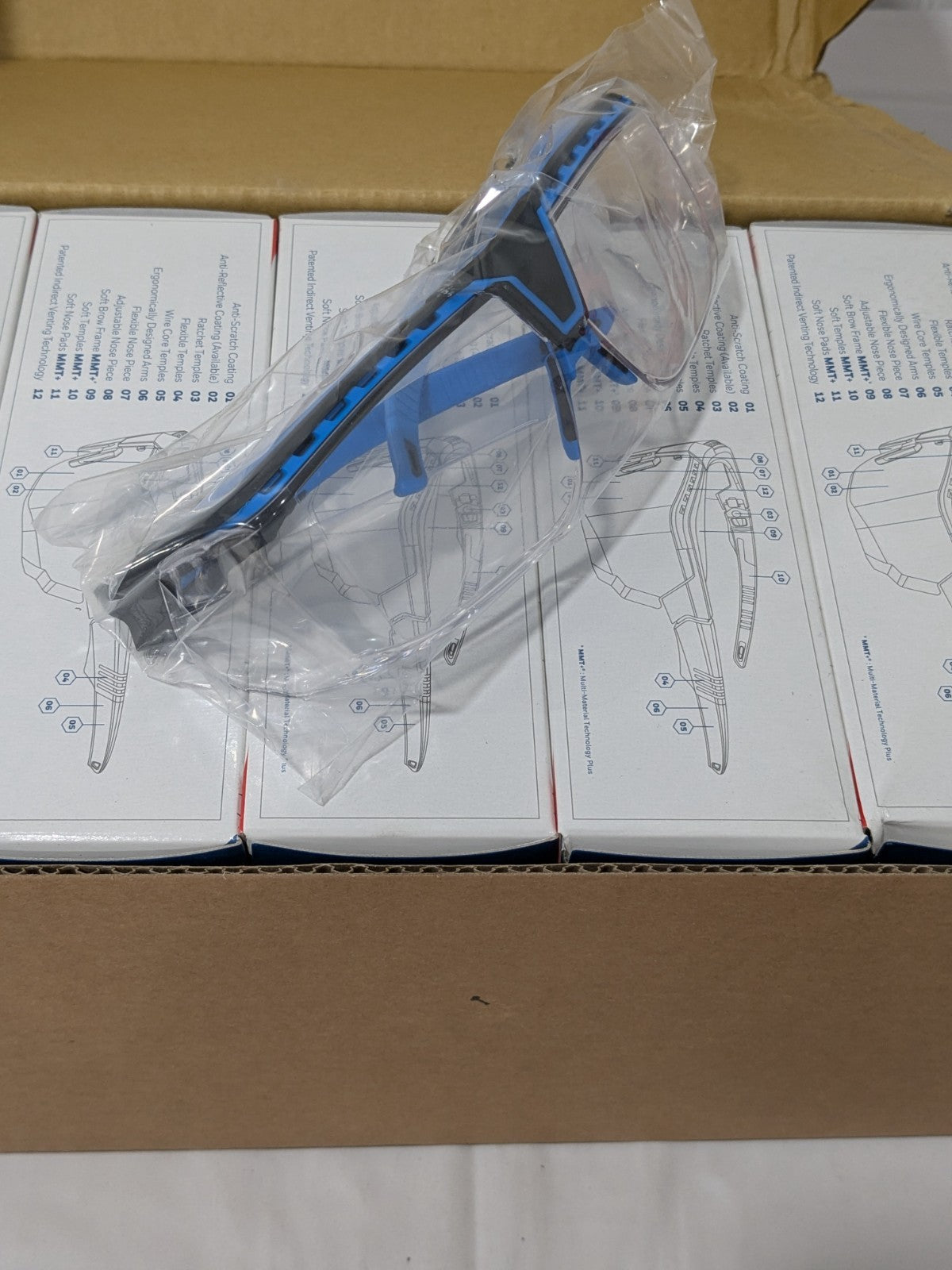 UVEX Safety Glasses: Clear Lens Color, Half-Frame Qty 10 S3853