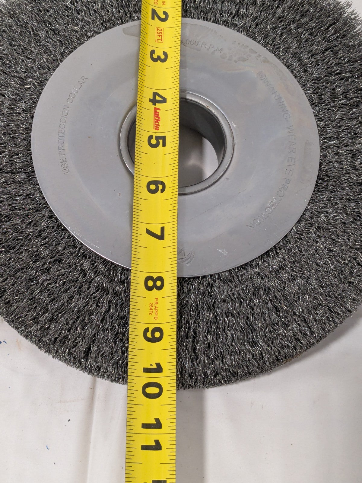 Weiler Wheel Brush: 10" Wheel Dia, 2" Face Width, 2" Hole 03210