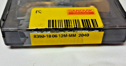 Sandvik Coromant Carbide Milling Inserts R390-18 06 12M-MM 2040 Qty 10 5746052