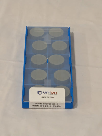 UNION CERAMIC TURNING INSERT QTY 10 RNG65E010 SW800