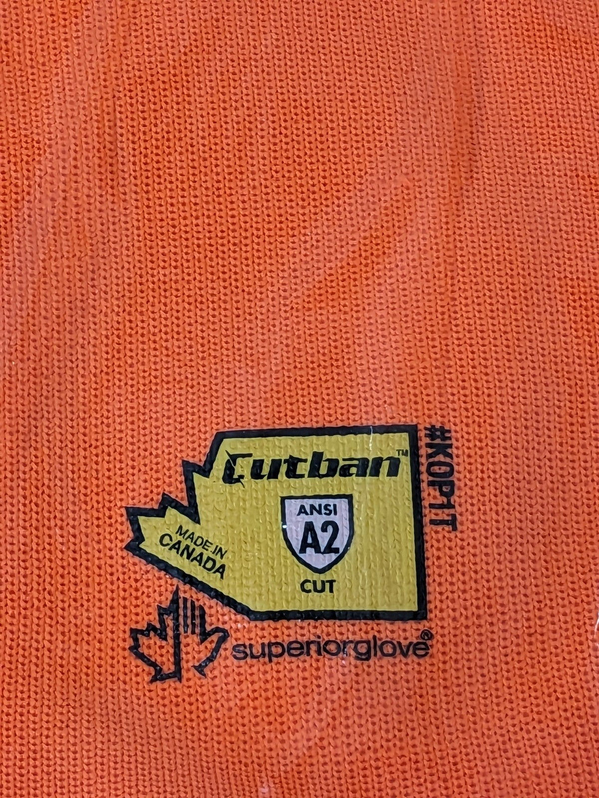 Superior Glove Cut-Resistant Sleeve, Sz M, Hi-Vis Orange, 6 Pairs KOP1T22TH-M