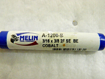 Melin Tool Cobalt Ball End Mills 3/16" x 3/8" Grade M42 2FL A-1206-B Q