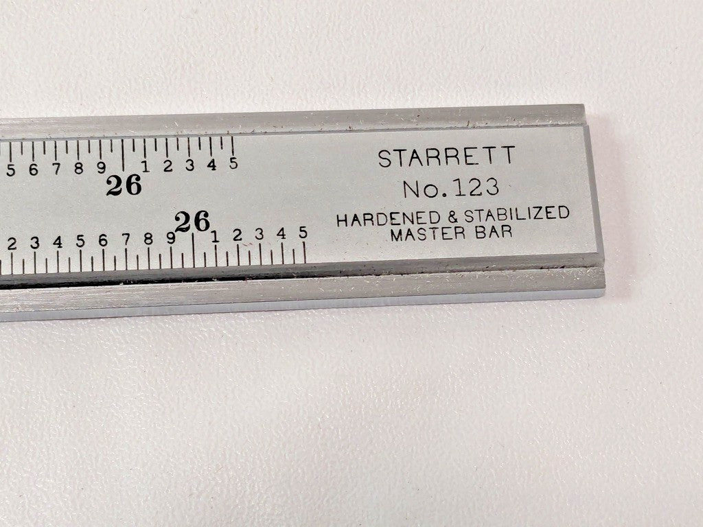 Starrett Master Vernier Slide Caliper Steel 0-24" Range 123Z-24 50528