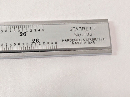 Starrett Master Vernier Slide Caliper Steel 0-24" Range 123Z-24 50528