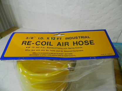 Industrial Re-Coil Air Hose 3/8" I.D. x 12' Nylon Qty 1 Case of 12 00663070