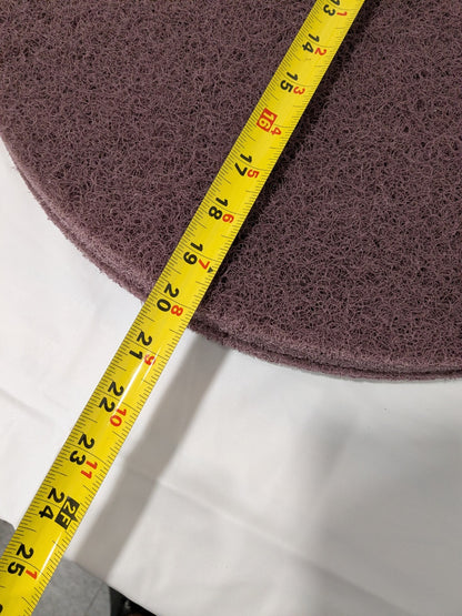 PRO-SOURCE 20" Floor Stripping Pad: Coarse Polyester, Maroon Qty 3 PS-430520