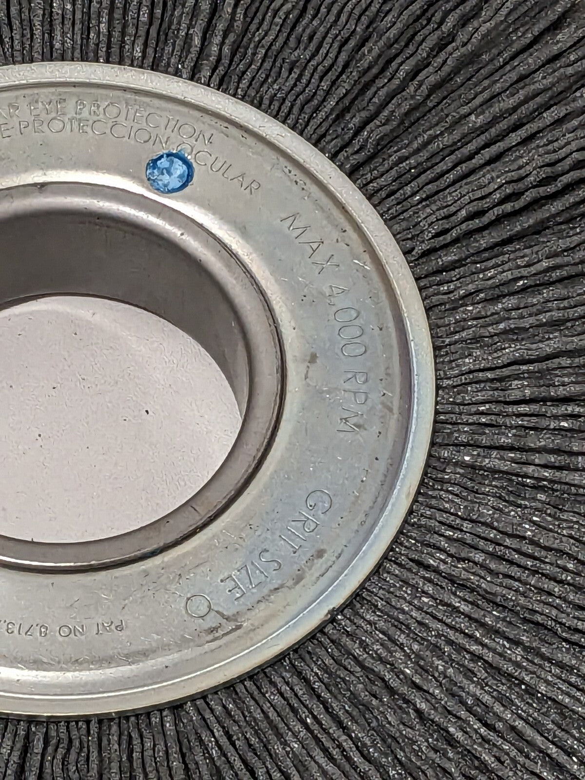WEILER Wheel Brush: 8" Wheel Dia, 1" Face Width, 0.0400" Wire Dia 97736