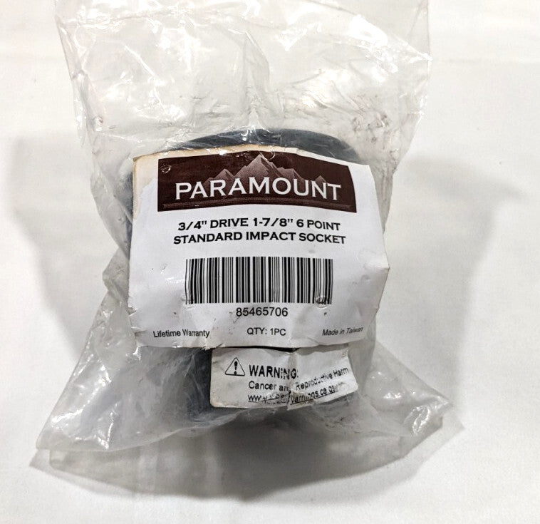 Paramount Impact Socket 1-7/8″  6PT  3/4″ Drive  PAR-M5060