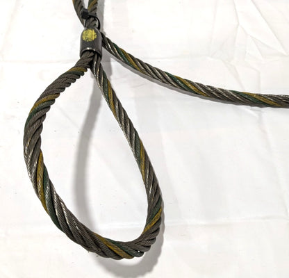 LIFT-ALL Eye & Eye Wire Rope Sling  3/8" Dia x 8' Long  1.4 Ton Vertical 38IEEX8