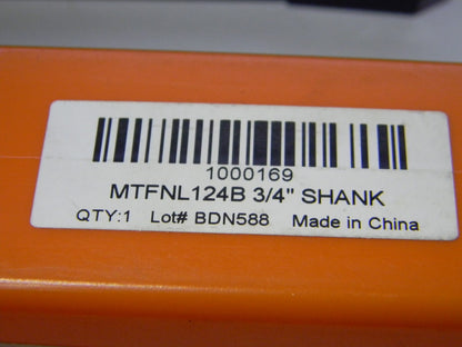 Hertel Indexable Turning Toolholder LH  3/4" x 3/4" Neg Rake  MTFNL124B 1000169