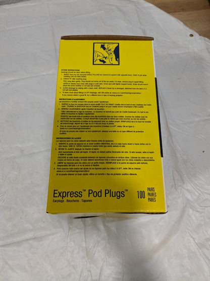 3M  Earplugs 400ct: 25 dB, Foam, Round, Push-In Stem, Uncorded 7000127178