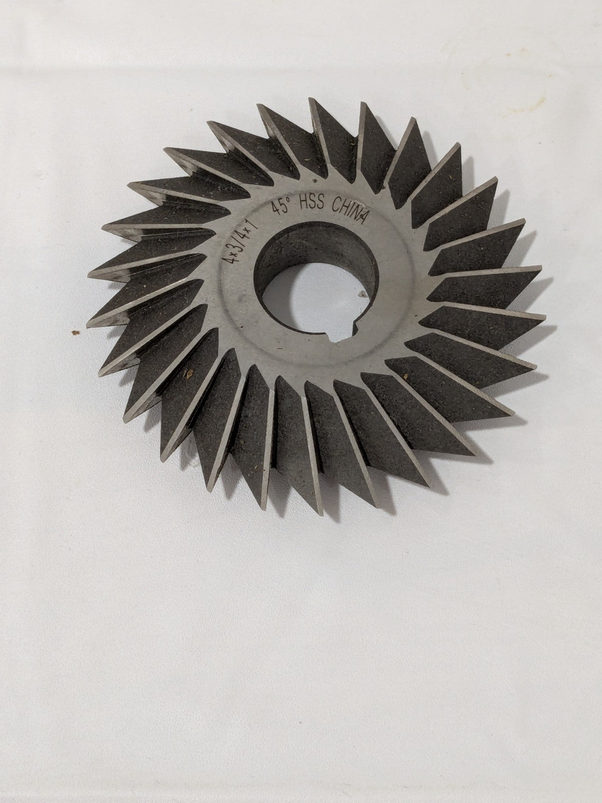 Double Angle Milling Cutter: 45 °, 4″ Cut Dia HSS 328-4435