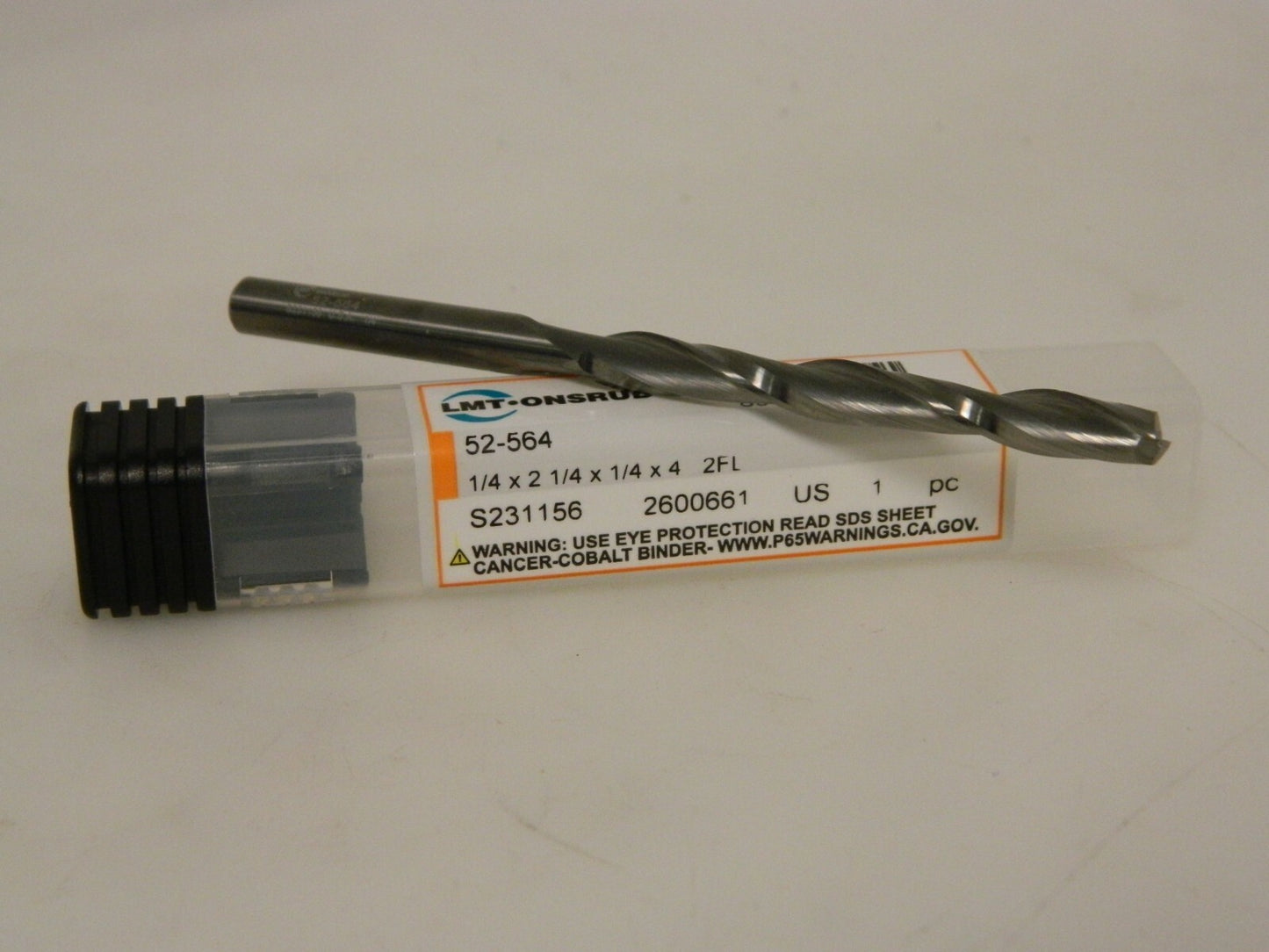 LMT Solid Carbide Upcut Spiral Router Bit 1/8" Diam, 1-1/8" LOC 2 FL 5