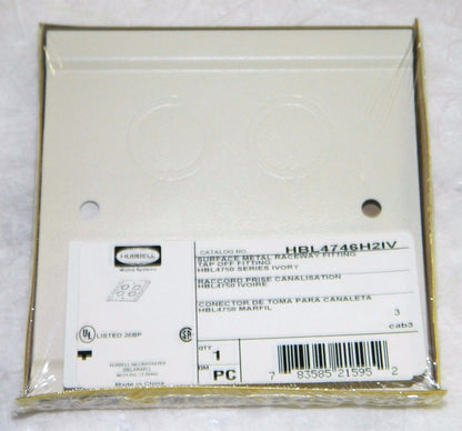 Hubbell Wiring Device-Kellems Rectangular Raceway Fittings Qty. 10 HBL4746H2IV