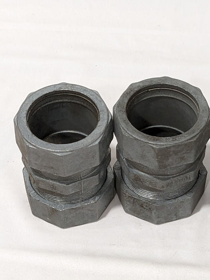 Neer 1-1/2" Die Cast Zinc EMT Gland Compression Coupling Qty 4 TC-615