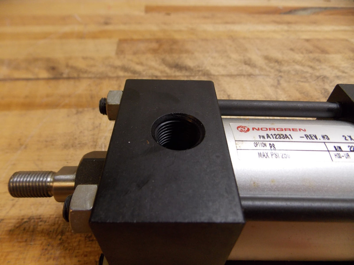 Norgren Air Cylinder 2" Bore x 1" Stroke 5/8" Rod Dia. 3/8"