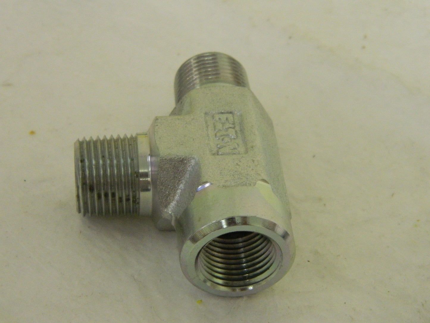 Eaton Steel Run Tee 3/8" Male X 3/8" Female NPT QTY 2  C3805X6