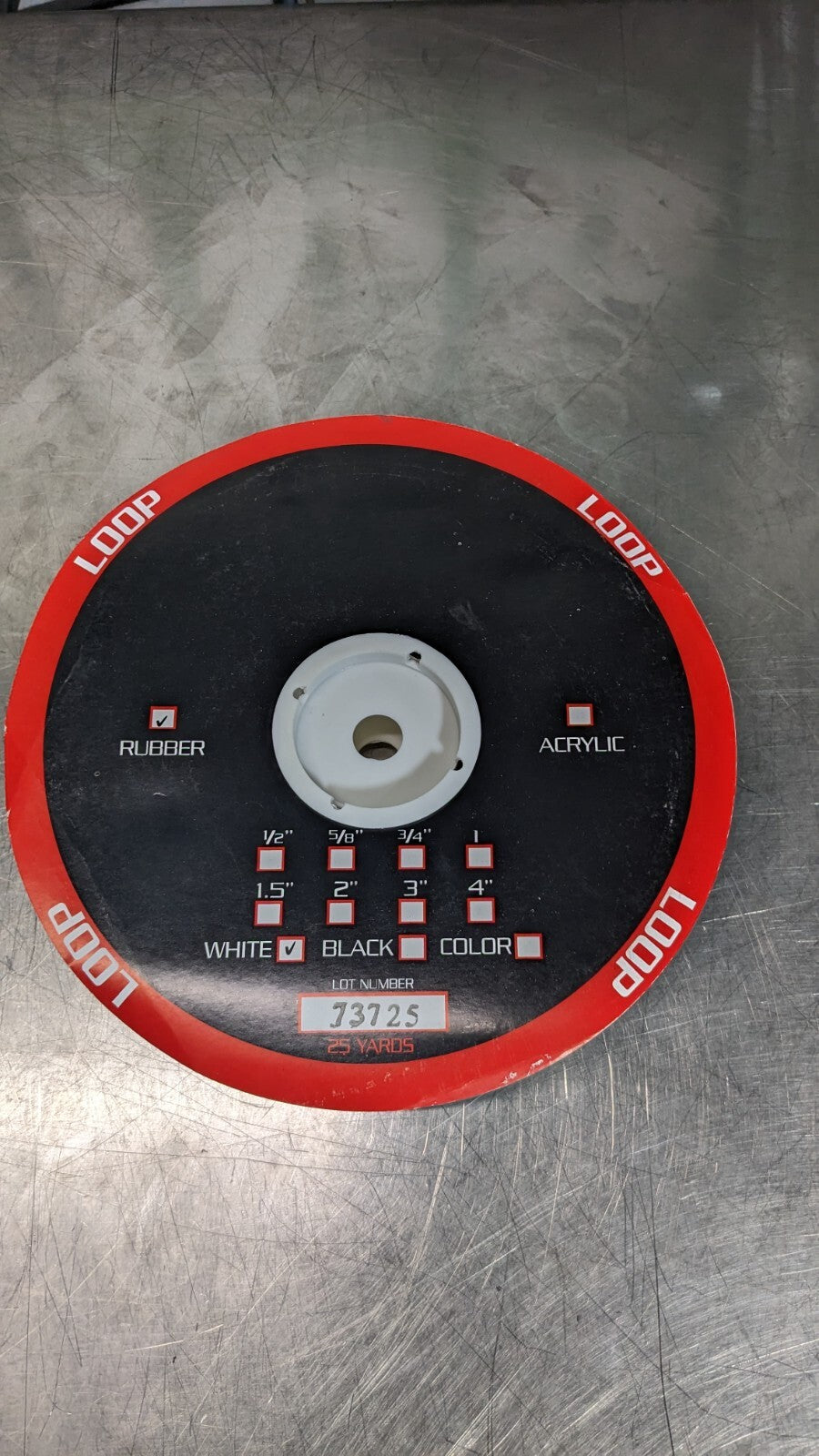 TAPE LOGIC Hook &amp; Loop Shape Dot Color White Piece Diameter 1-7/8 HLT166