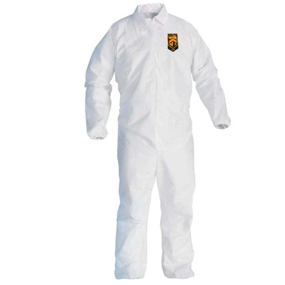 KLEENGUARD Disposable Coveralls: Liquid &amp; Splash, Sz M Qty 25 44312