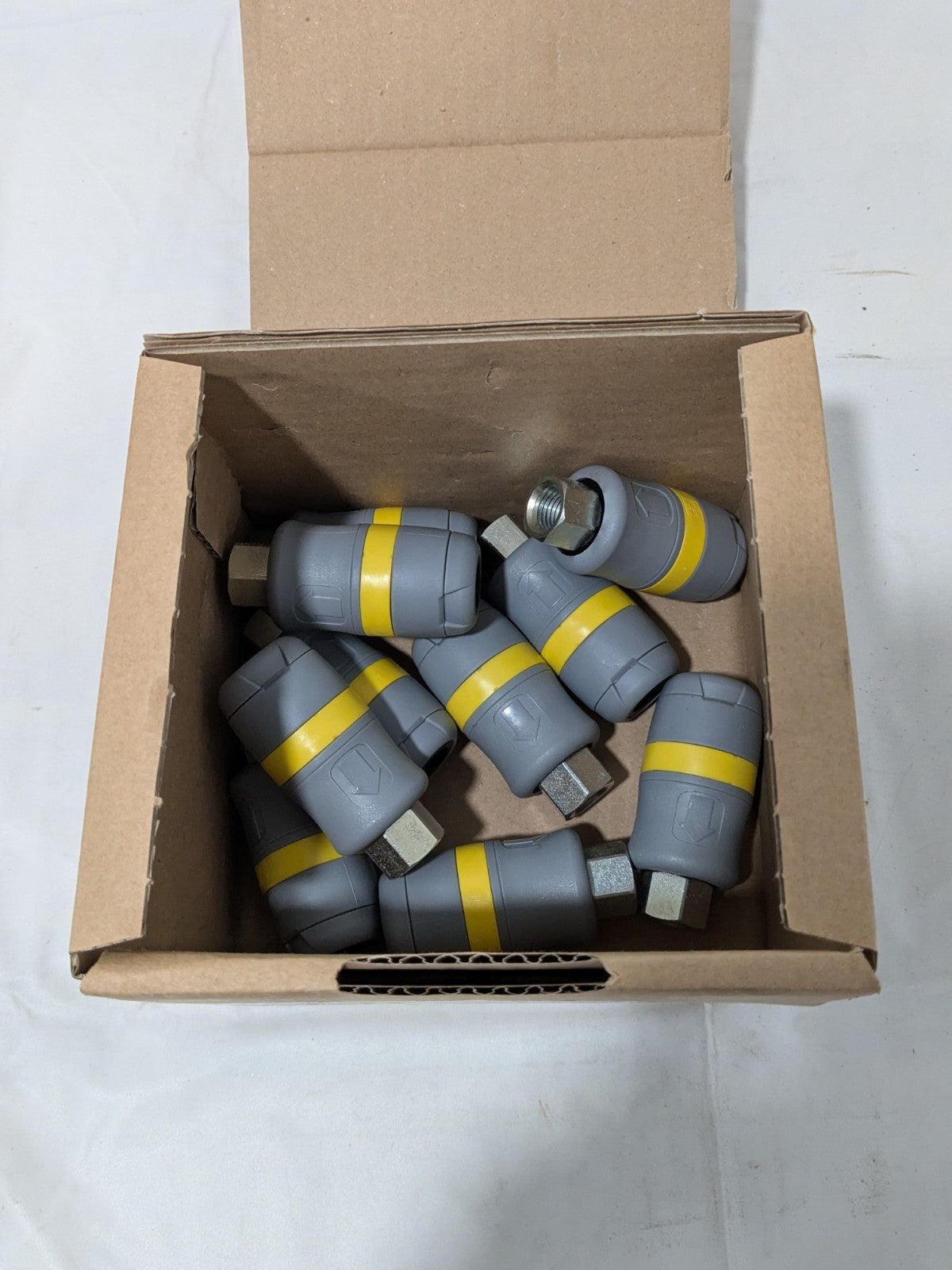 Parker Pneumatic Hose Coupling: 1/4" Thread, 1/4" Body Dia Qty 10 PBH-