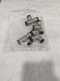 PARKER Push-To-Connect Tube to Tube Tube Fitting: Union Tee, 1/2" OD Qty 4