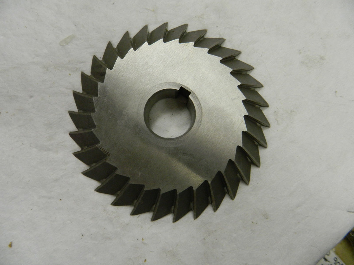 Precision HSS 6" x 1" Single Angle Mill Cutter Arbor Connection 032006