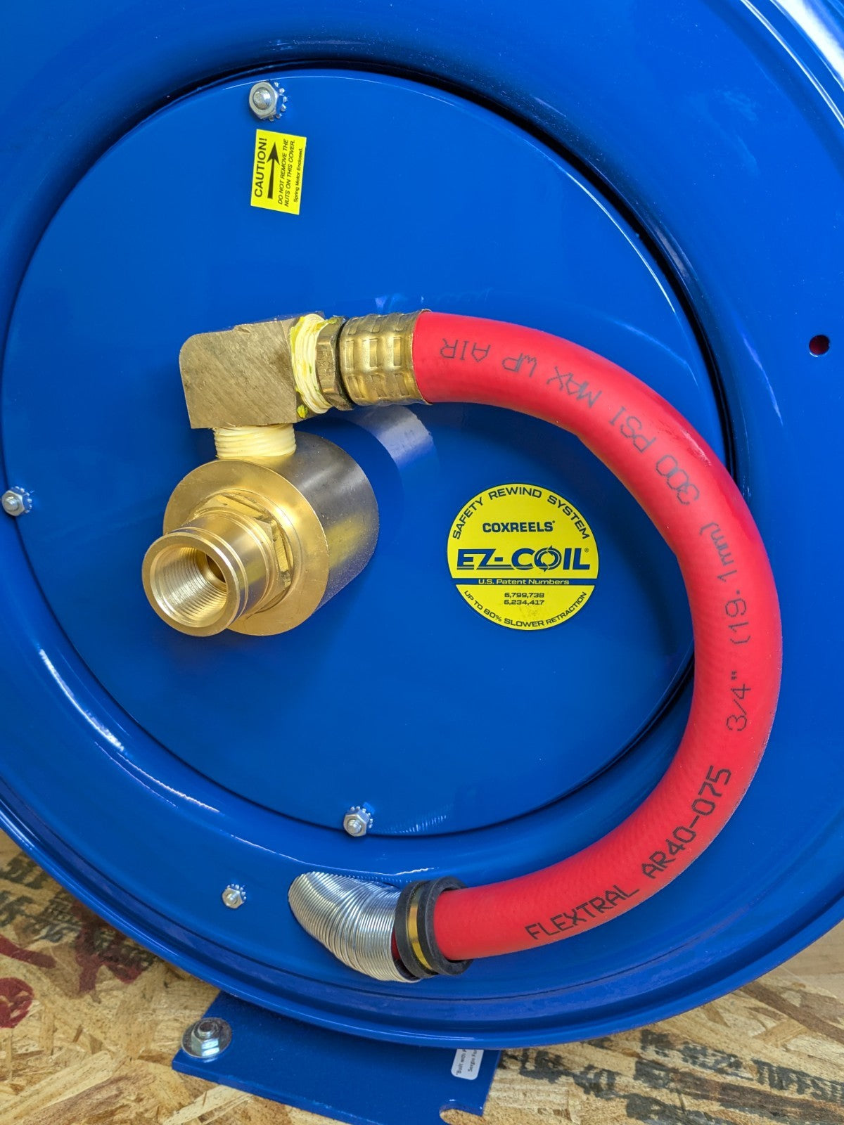 CoxReels Spring Retractable Hose Reel 25 Ft. x 3/4 In. 300 PSI Max. EZ-SH-525