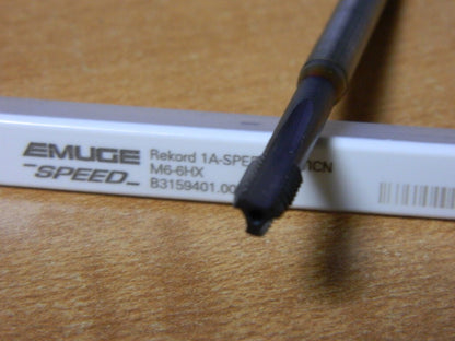 EMUGE M6x1.00 Modified Bottoming RH 6HX TiCN Cobalt 3-FL  Machine Tap