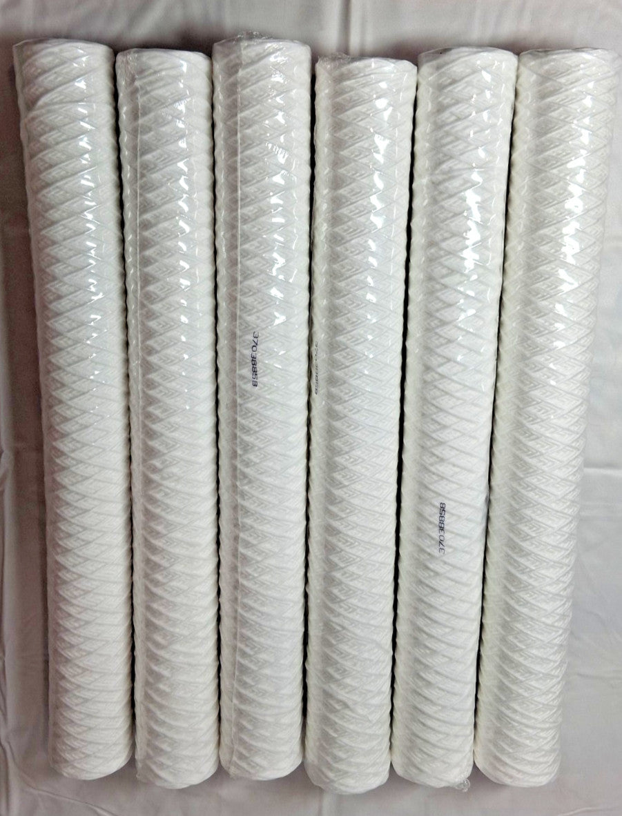 QTY6 Polypropylene Cotton Plumbing Cartridge Filters 2-1/2"OD T39R20A