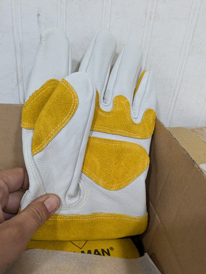 TILLMAN Welding/Heat Protective Glove 4" Cuff, Cowhide, SZ L  6 Pairs 50L