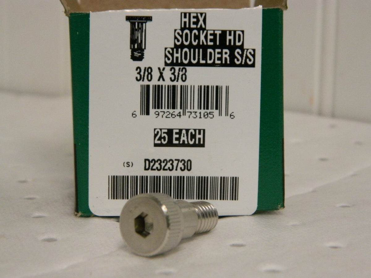 PRO Hex Socket Shoulder Screw 3/8" x 3/8" 5/16-18 UNC QTY 25 88618160