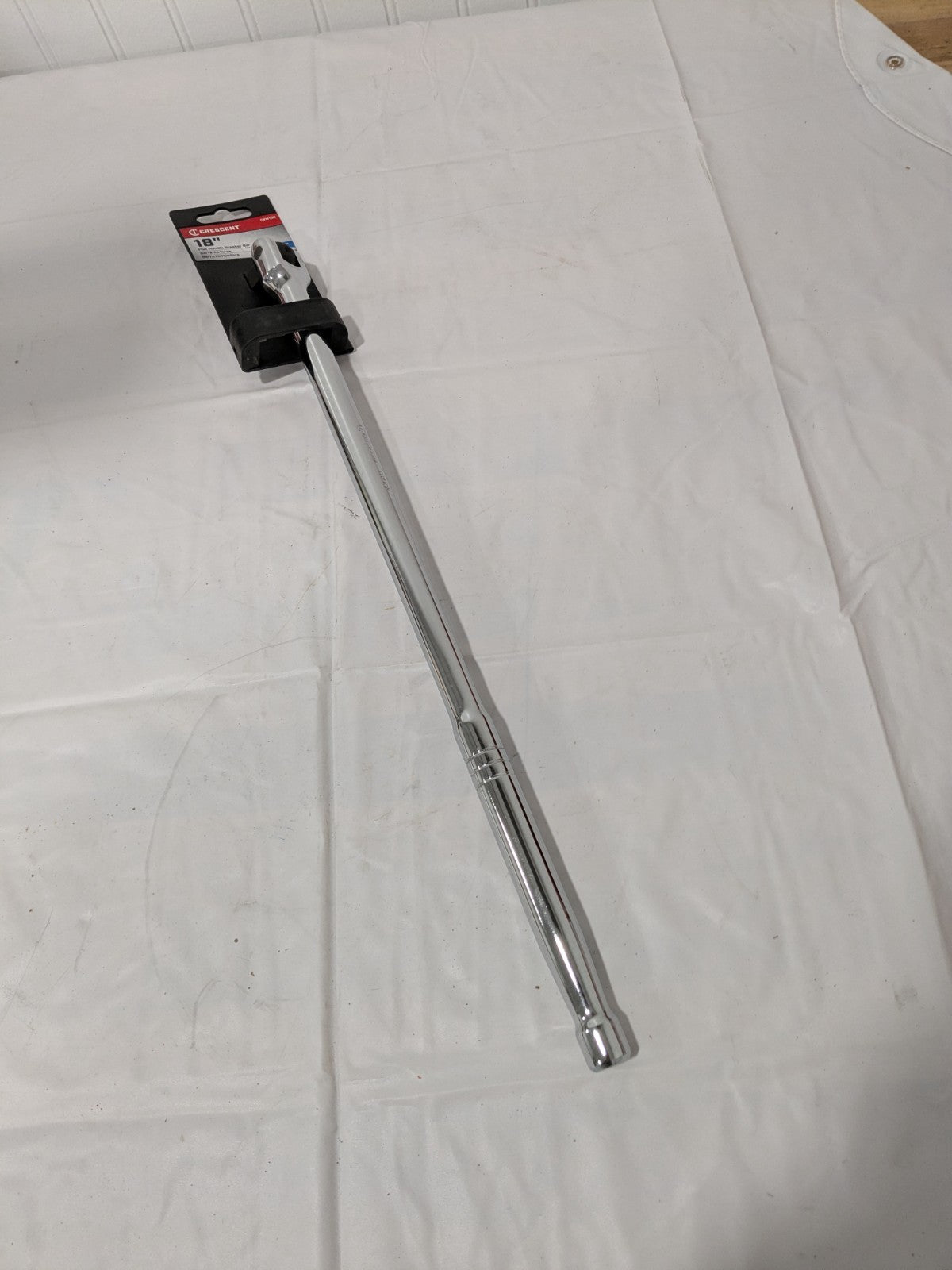 Crescent Breaker Bar: Polished Chrome Finish 18" Long, 1/2" Drive CRW16N