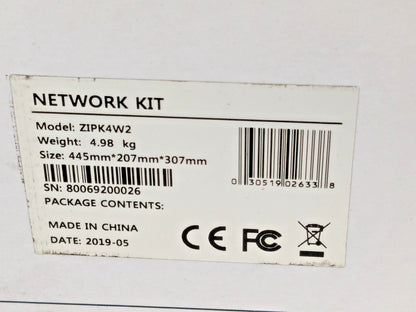 Speco Technologies 4Ch 2MP Wireless IP Camera & NVR Kit ZIPK4W2