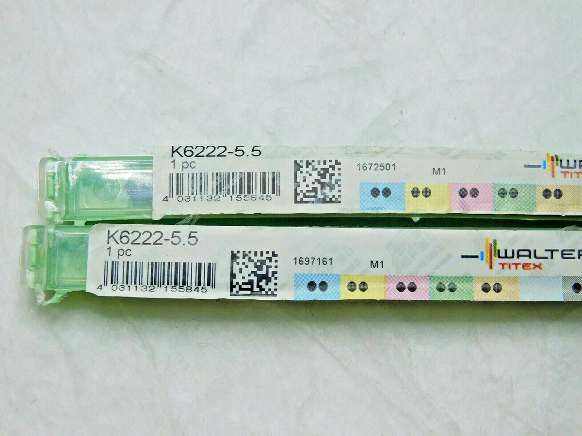 Walter-Titex Subland Step Drills HSS 5.500mm Drill Diam K6222-5.5 Qty 2 5073741