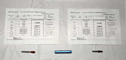 2-56 Thread  HSS  Class 3B  Screw Thread Insert   Go/No Go Set  90767-000