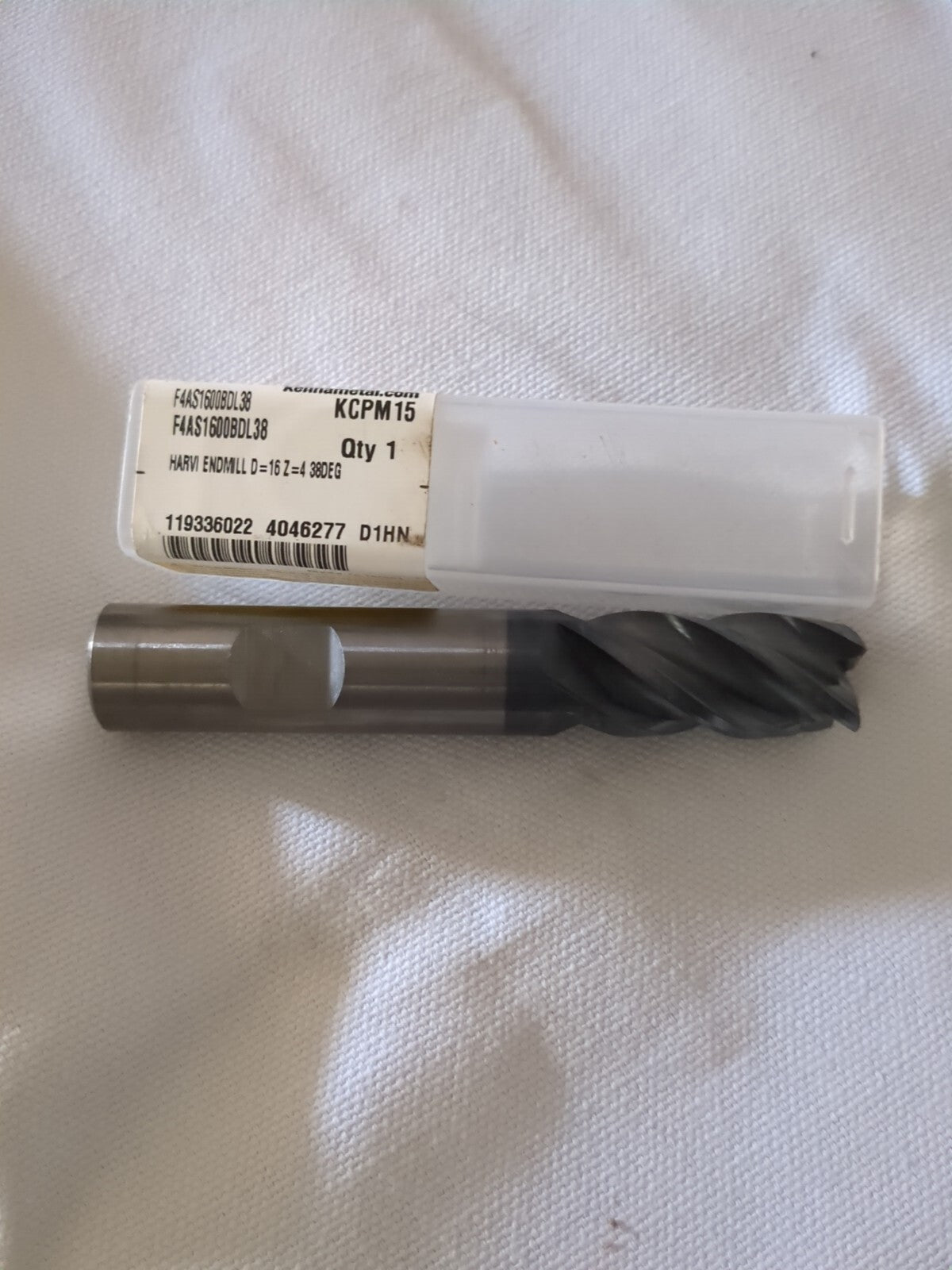 KENNAMETAL Roughing & Finishing End Mill: 16 mm Dia, 4 Fl carbide 4046277