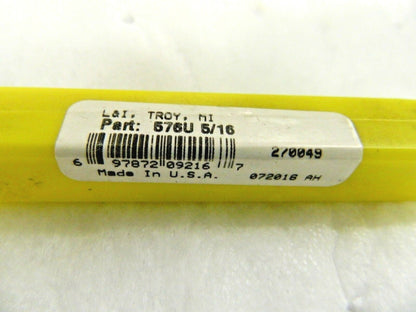 L &amp; I Expansion Hand Reamer HSS RH  5/16" Dia x 4 -1/2" OAL 6FL  5
