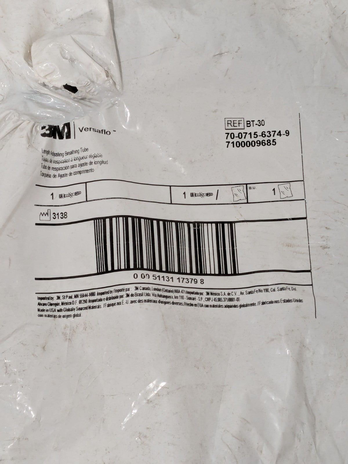 3M SAR Compatible Breathing Tube 7100009685