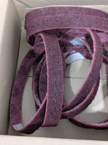 3M Abrasive Belt: 1" Wide, 18" OAL, Aluminum Oxide Box of 10 7000120693