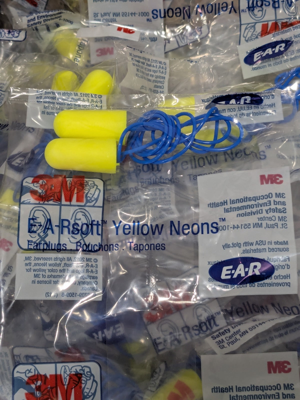 3M Earplugs: Corded 33 dB, Foam, Bullet, Roll Down Approx. 200 Pairs 7000002306