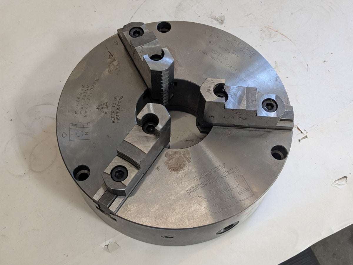 Pratt Burnerd Precision Lathe Chuck 3-Jaw Self Centering 12" Diameter 12235