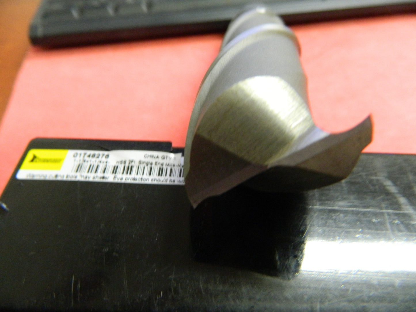 Interstate HSS Square End Mill 1-1/4” X  4-3/4" 2 Flute 01748276
