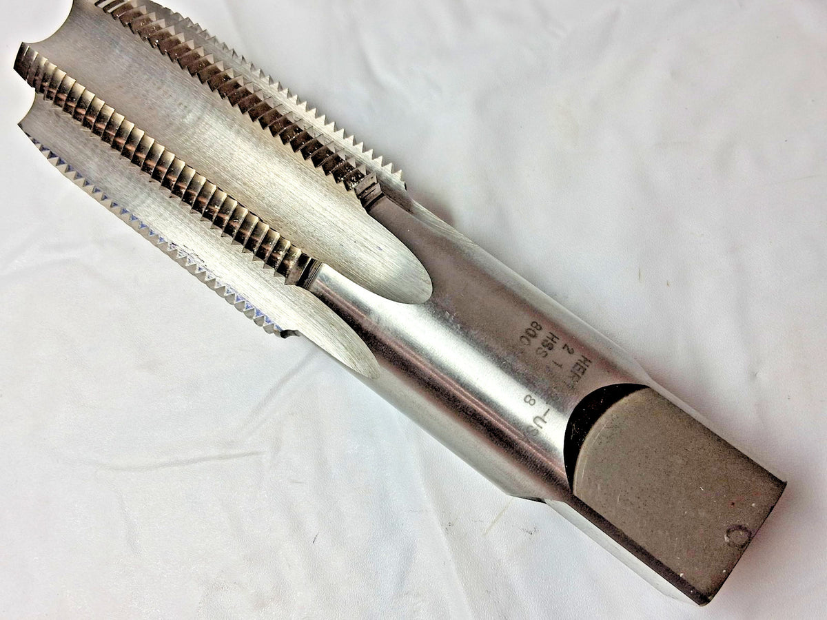 Hertel Straight Flute Tap HSS 2-1/8-8 UNS 6FL Plug Chamfer 59898536
