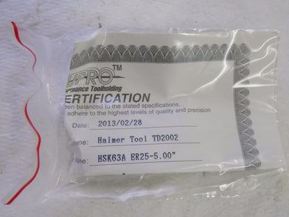 Accupro Collet Chuck ER25 5.000" Projection 1/32" - 5/8" Collet R