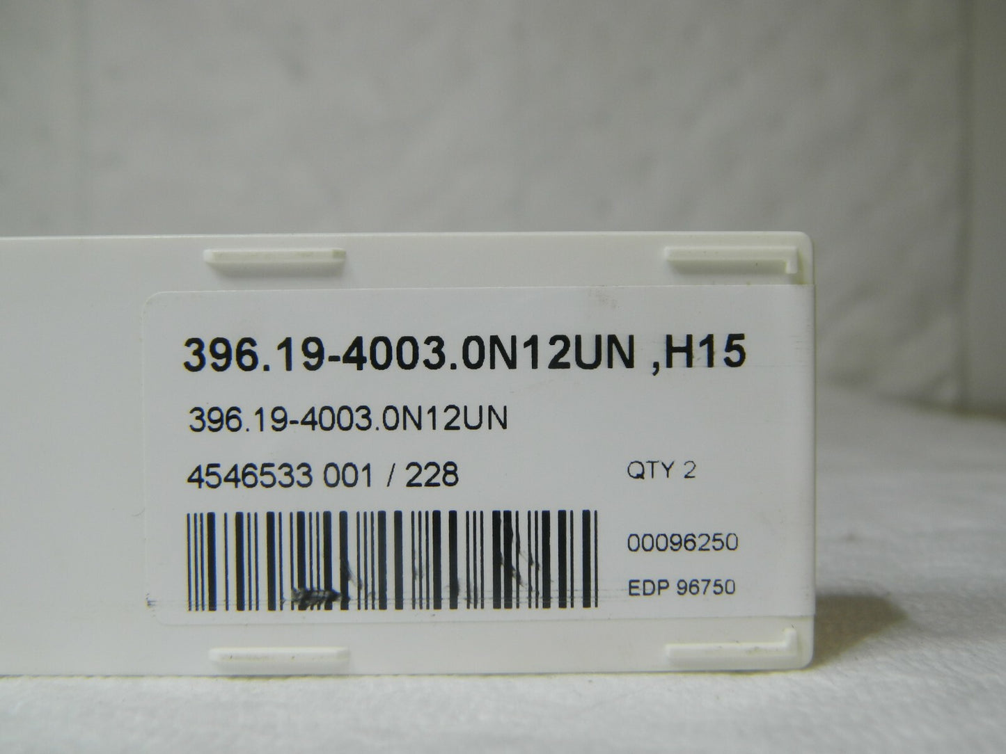 Seco Thread Mill Insert 12 TPI Inter Thread UN Standard 396.19 H15 Qty 2 96750