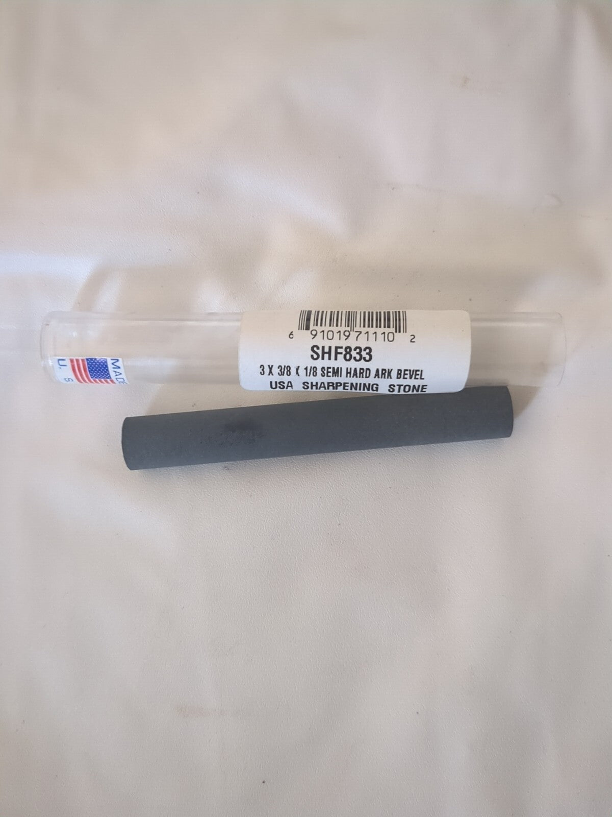 Sharpening Stone: 1/2'' Thick, Round, Arkansas Stone USHF883