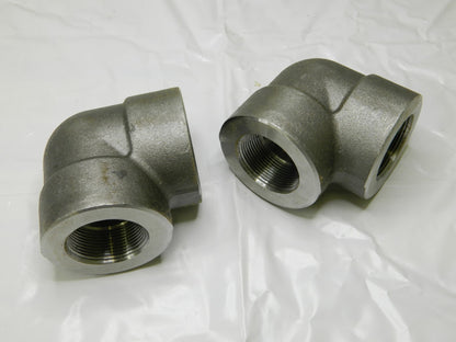 90 ° Elbow: 1-1/2 Forged Carbon Steel, Class 3000 Qty 2 -12145-7