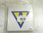 NMC Pressure Sensitive Vinyl Safety Signs Asbestos Graphic 4" Qty 25 Pack U