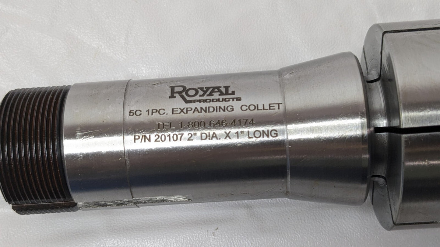 Royal Products 5C Expanding Collet 20107 2" Dia X 1" Long 20107