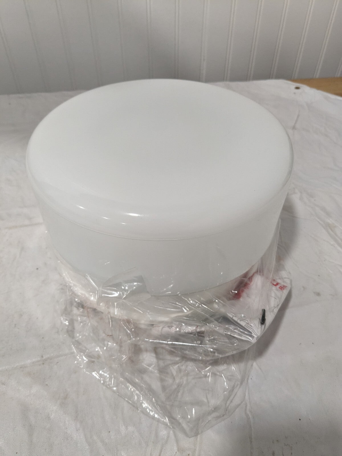 Progress Lighting Close-to-Ceiling Light White Glass, 5" Height P3518-30